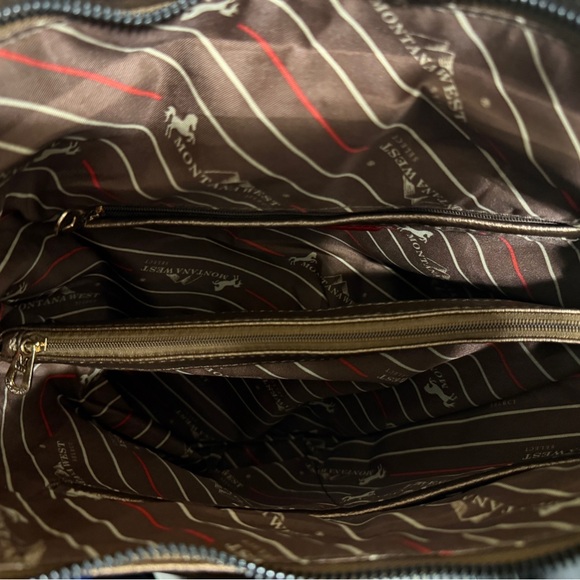 Montana West Bronze Studded Shoulder Bag - Picture 9 of 9